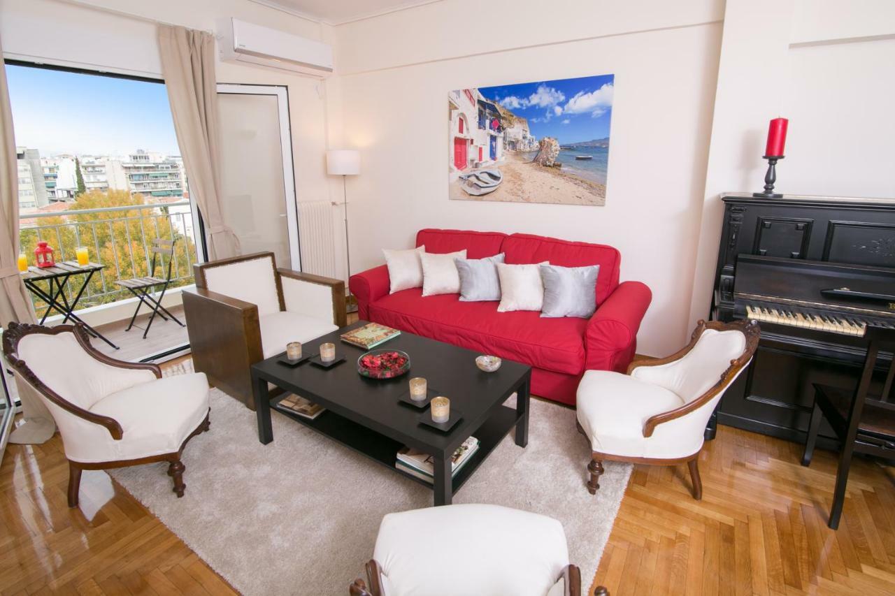 Magnificent Luxury Retrostyle Flat Acropolis View Atenas Exterior foto