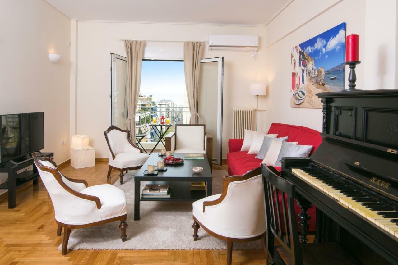 Magnificent Luxury Retrostyle Flat Acropolis View Atenas Exterior foto